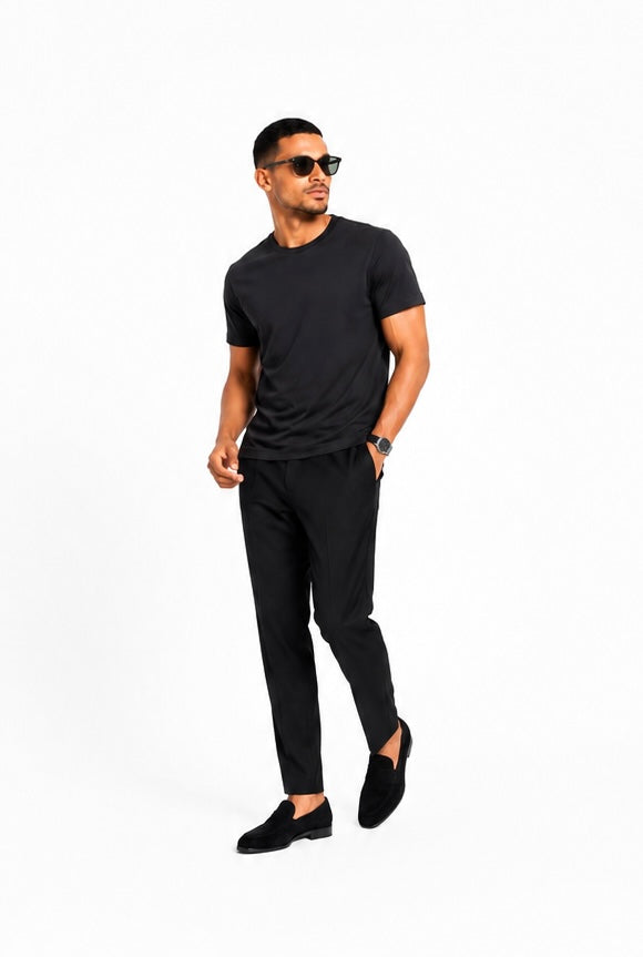 Black shiny Tshirt