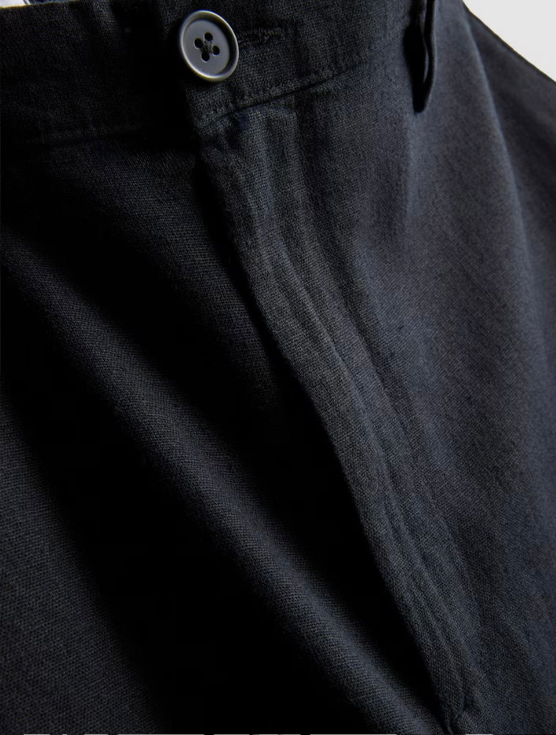 Linen-blend trousers