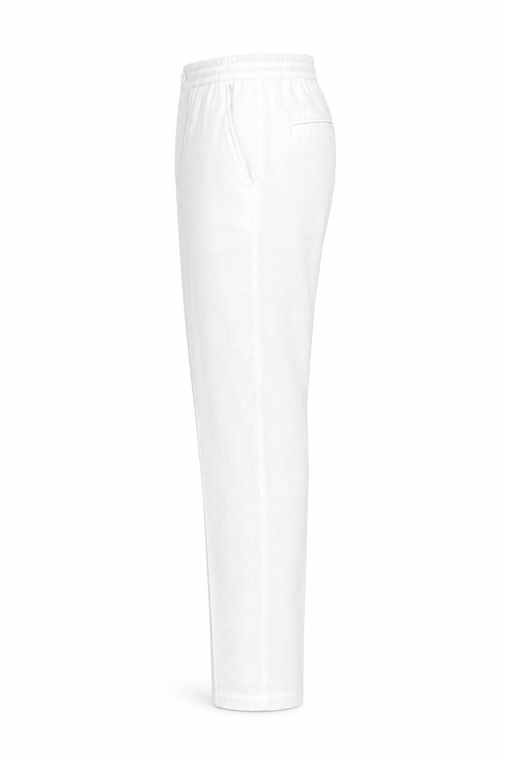 Linen-blend trousers
