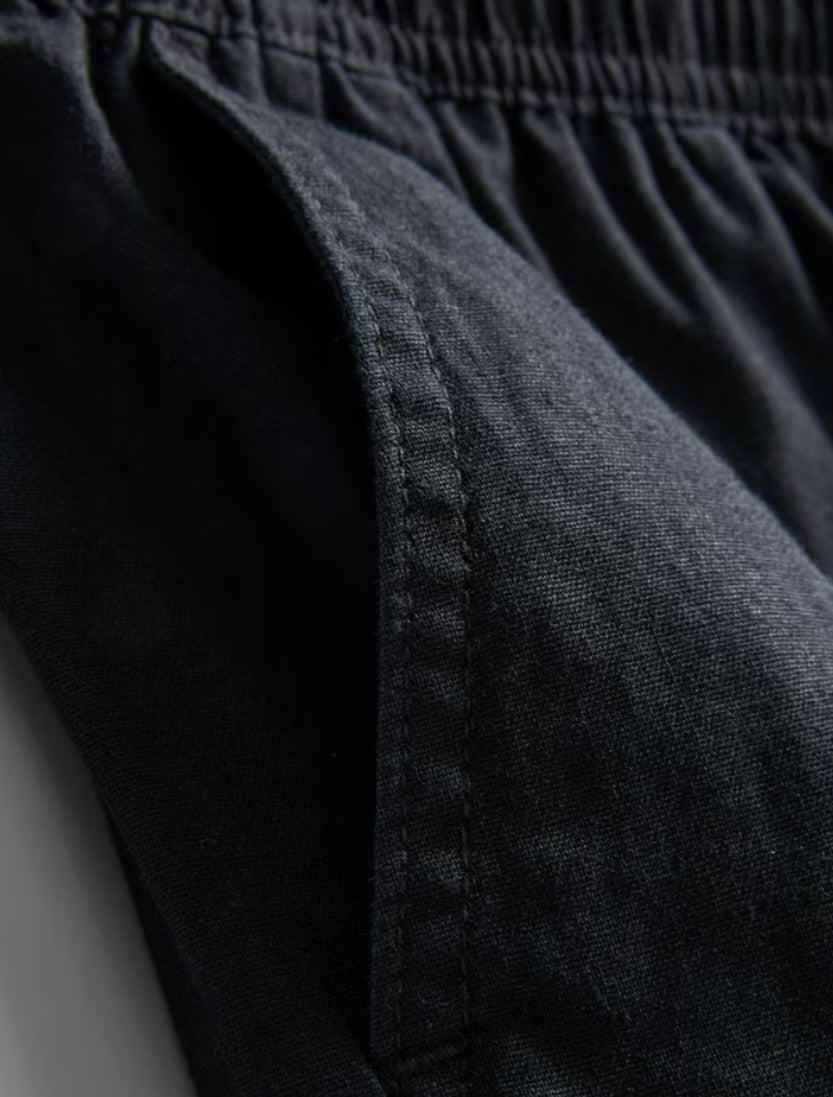 Linen-blend shorts with a drawstring