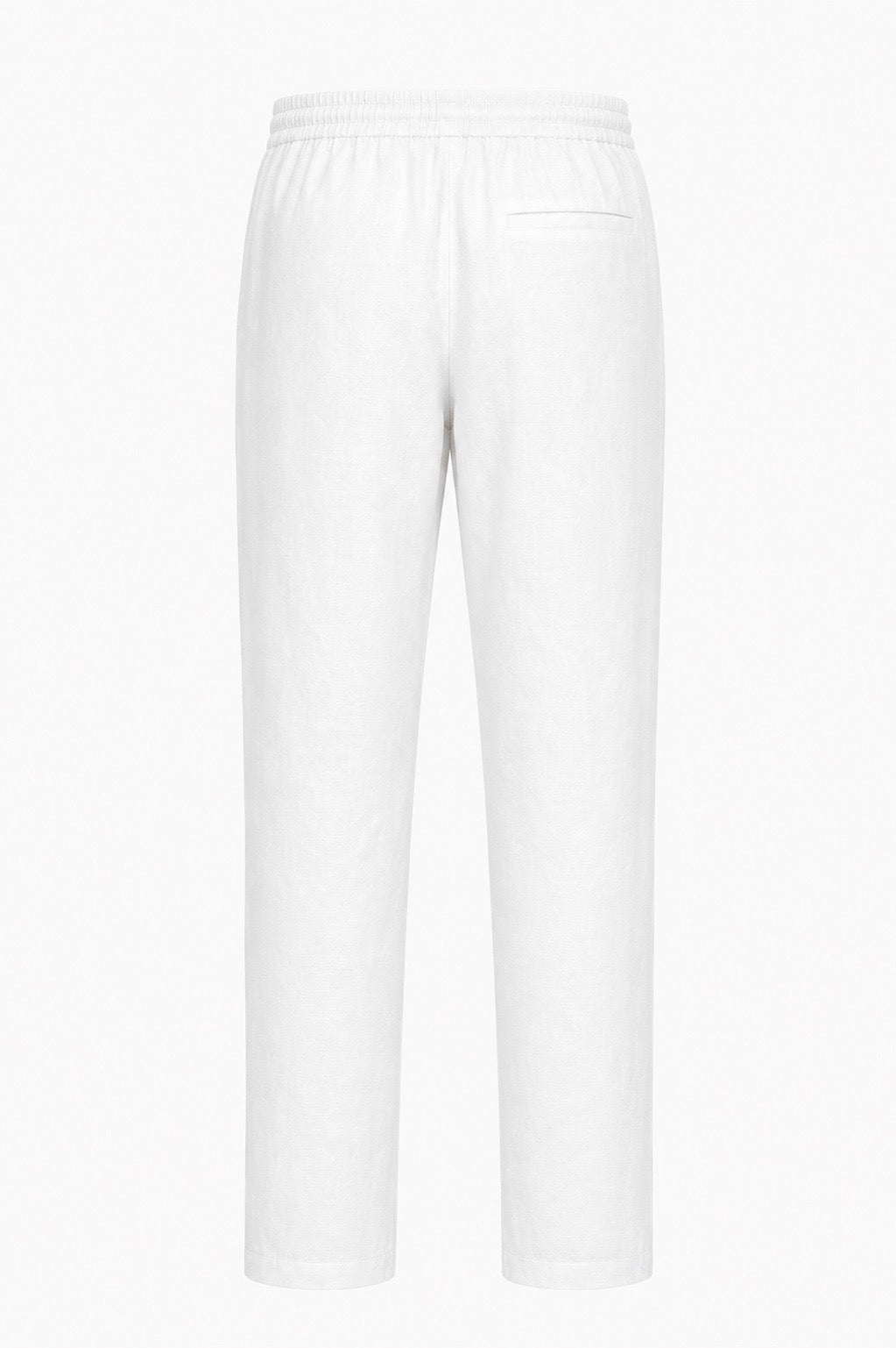 Linen-blend trousers