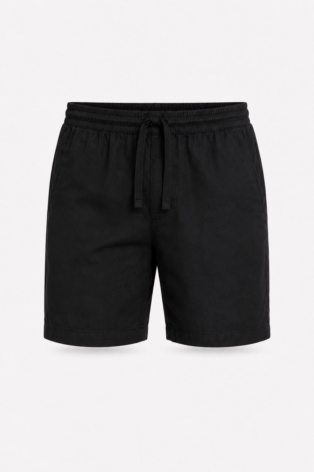 Linen-blend shorts with a drawstring