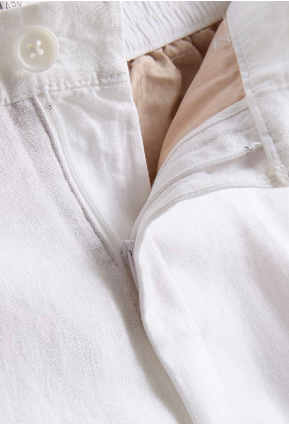 Linen-blend trousers
